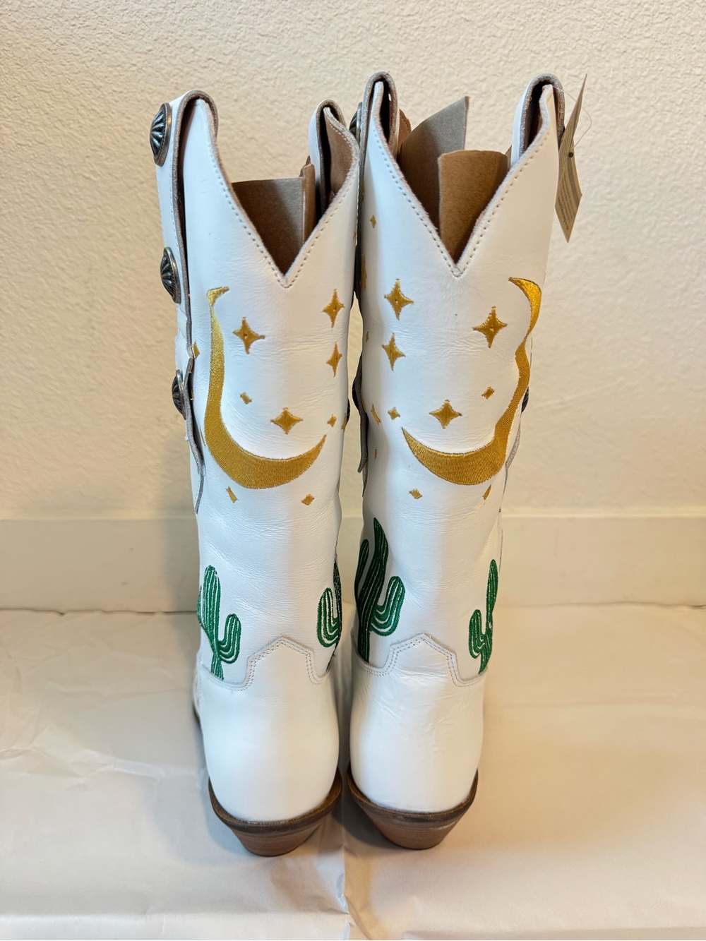Dingo Pachita Celestial Western Boots NWT in White Size 8 - Picture 10 of 13